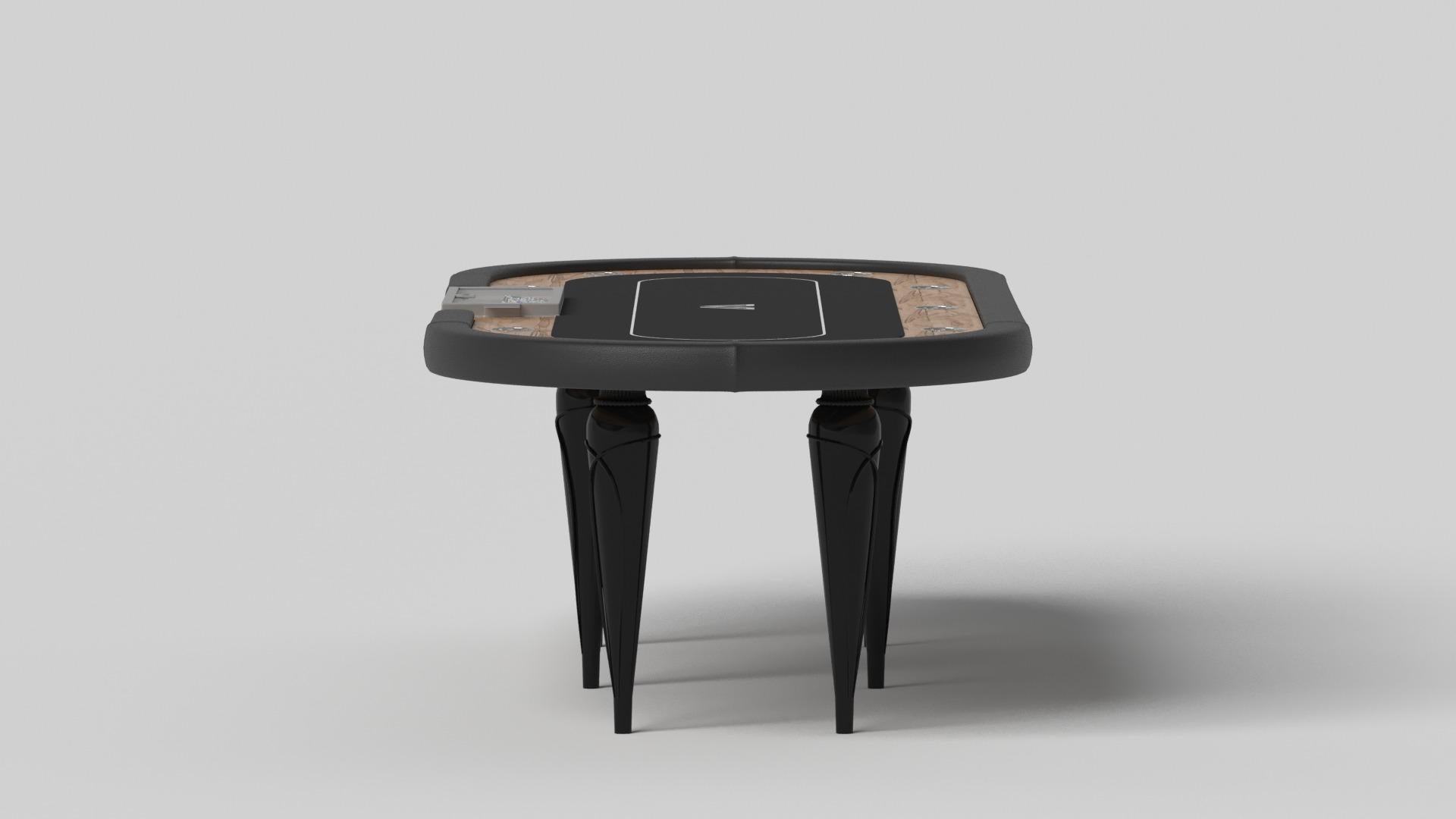 Moderne Elevate Customs Don Poker Tables / Solid Curly Maple Wood in 8'8