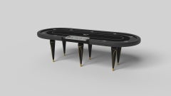 Elevate Customs Don Poker Tables /Solid Pantone Black Color in 8'8" -Made in USA