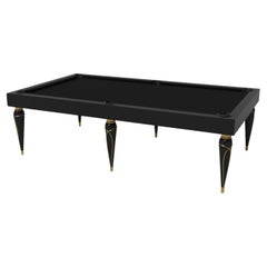 Elevate Customs Don Pool Table / Solid Pantone Black Color in 9' - Made in USA