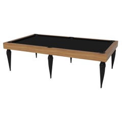 Elevate Customs Don Pool Table / Solid Teak Wood in 9' - Made in USA