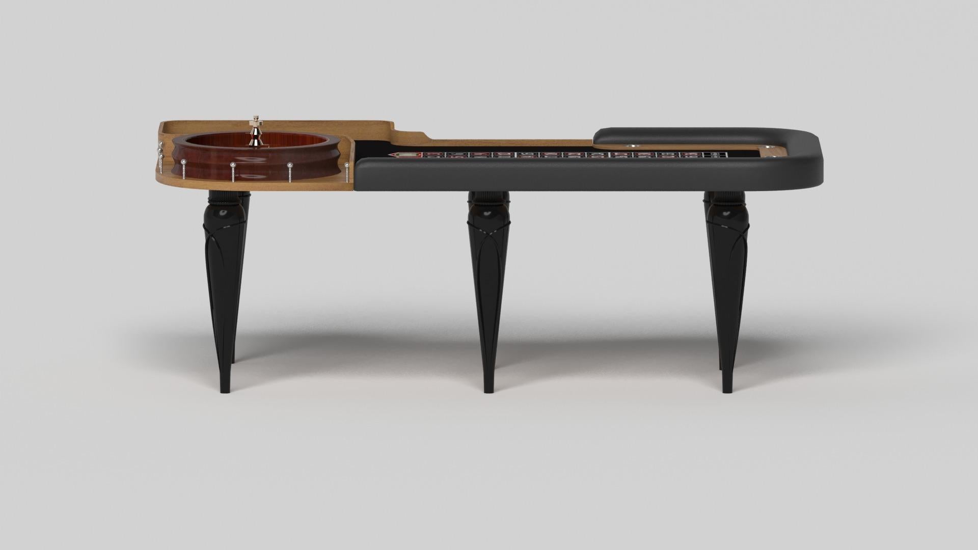 Américain Elevate Customs Don Roulette Tables / Bois de teck massif en 8'2