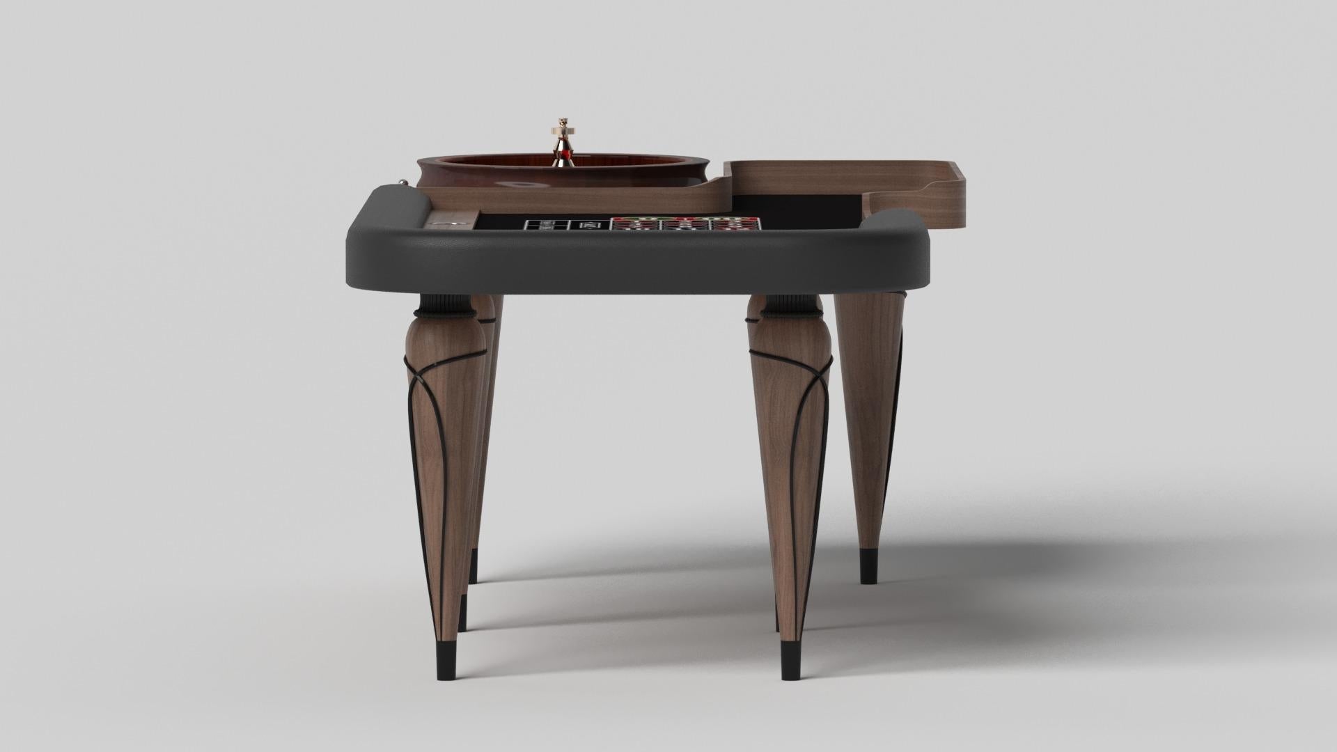 Moderne Elevate Customs Don Roulette Tables / Solid Walnut Wood in 8'2