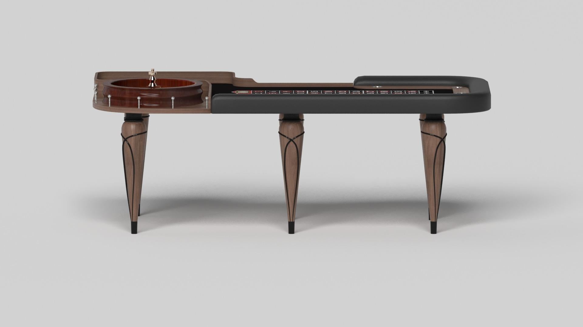 Américain Elevate Customs Don Roulette Tables / Solid Walnut Wood in 8'2