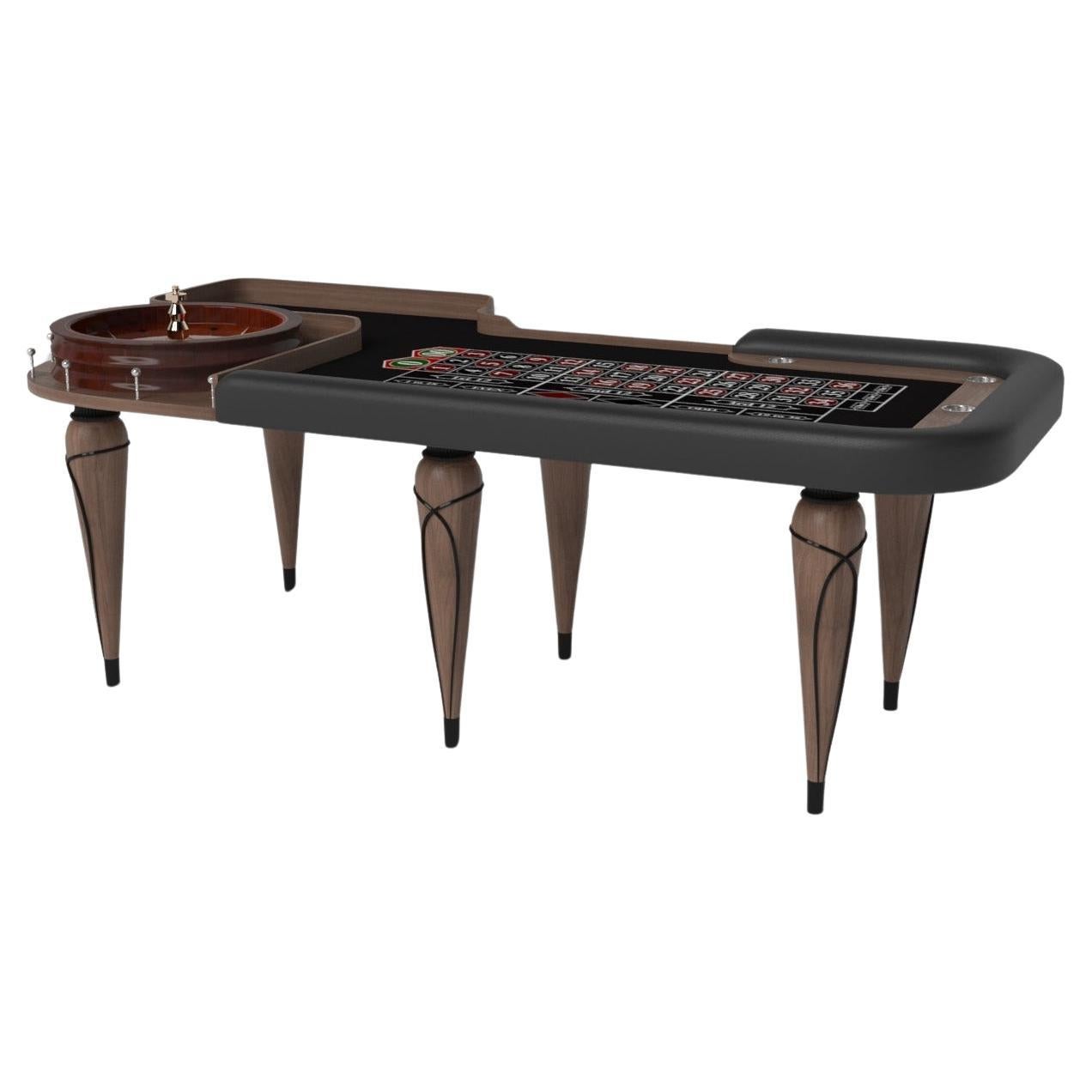 Elevate Customs Don Roulette Tables / Solid Walnut Wood in 8'2" - Made in USA en vente