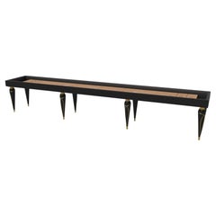 Elevate Customs Don Shuffleboard Tables / Solid Pantone Black Color in 12' - USA