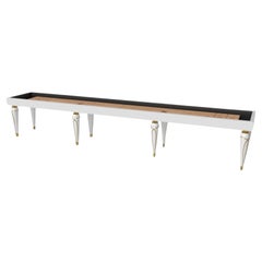 Elevate Customs Don Shuffleboard Tische / Massiv Pantone Weiß Farbe in 14' - USA