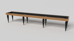 Elevate Customs Don Shuffleboard Tables / Solid Teak Wood in 14' - USA