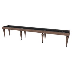 Elevate Customs Don Shuffleboard Tables / Solid Walnut Wood in 12' - USA