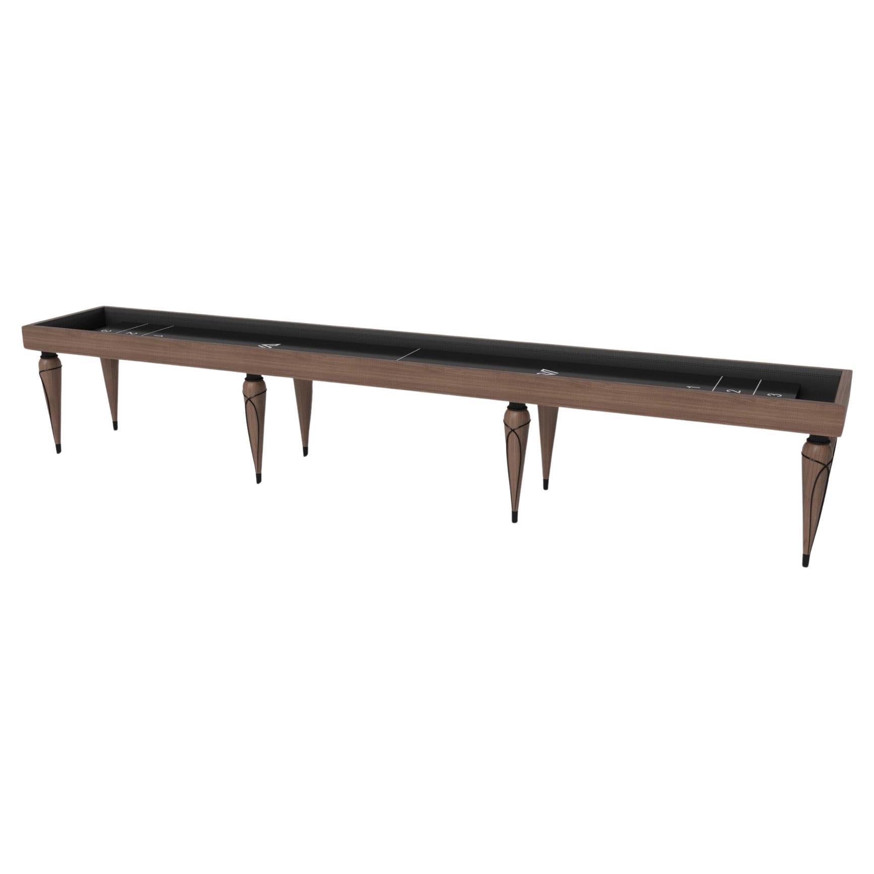 Elevate Customs Don Shuffleboard Tables / Solid Walnut Wood in 16' - USA
