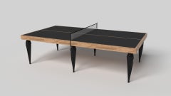 Elevate Customs Don Tennis Table / Solid Curly Maple Wood in 9' - Made in USA