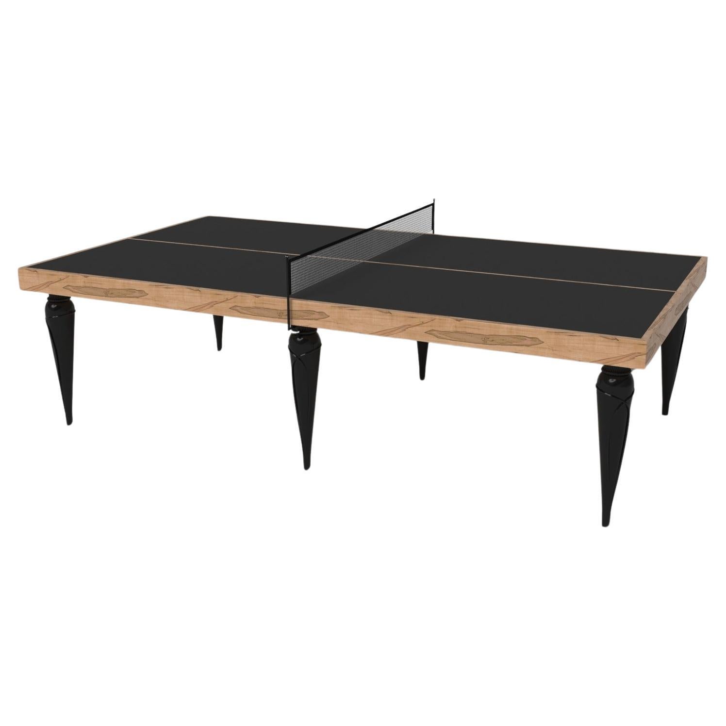 Elevate Customs Don Tennis Table / Solid Curly Maple Wood in 9' - Made in USA