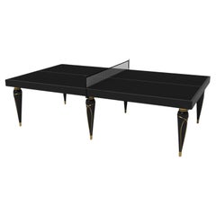 Elevate Customs Don Tennis Table / Solid Pantone Black Color in 9' - Made in USA