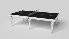 Elevate Customs Don Tennis Table / Solid Pantone White Color in 9' - Made in USA