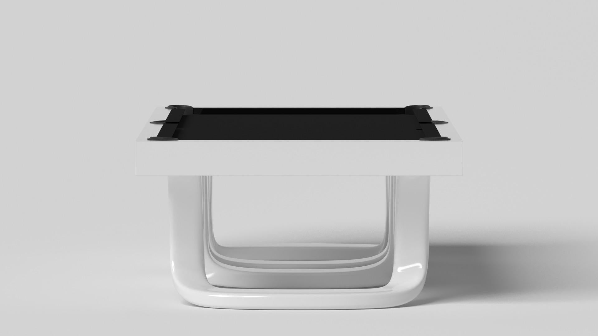 Modern Elevate Customs Draco Air Hockey Tables /Solid Pantone White  in 7' -Made in USA For Sale