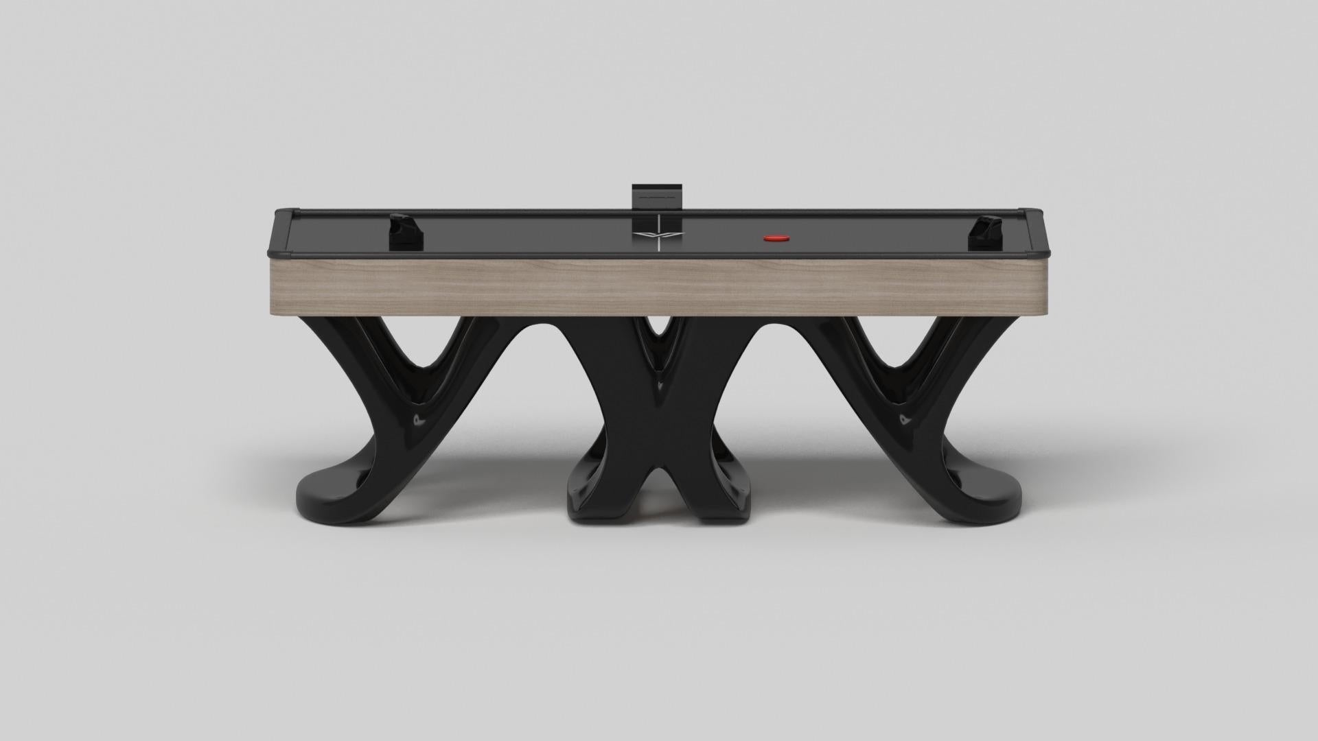 Américain Elevate Customs Tables Draco Air Hockey Tables /Bois de chêne blanc solisé de 7' -Made in USA en vente