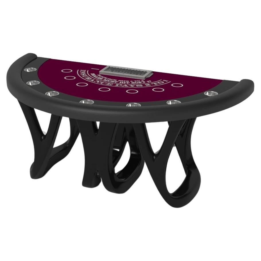 Elevate Customs Draco Black Jack Tables / Solid Pantone Black Color in 7'4" -USA For Sale