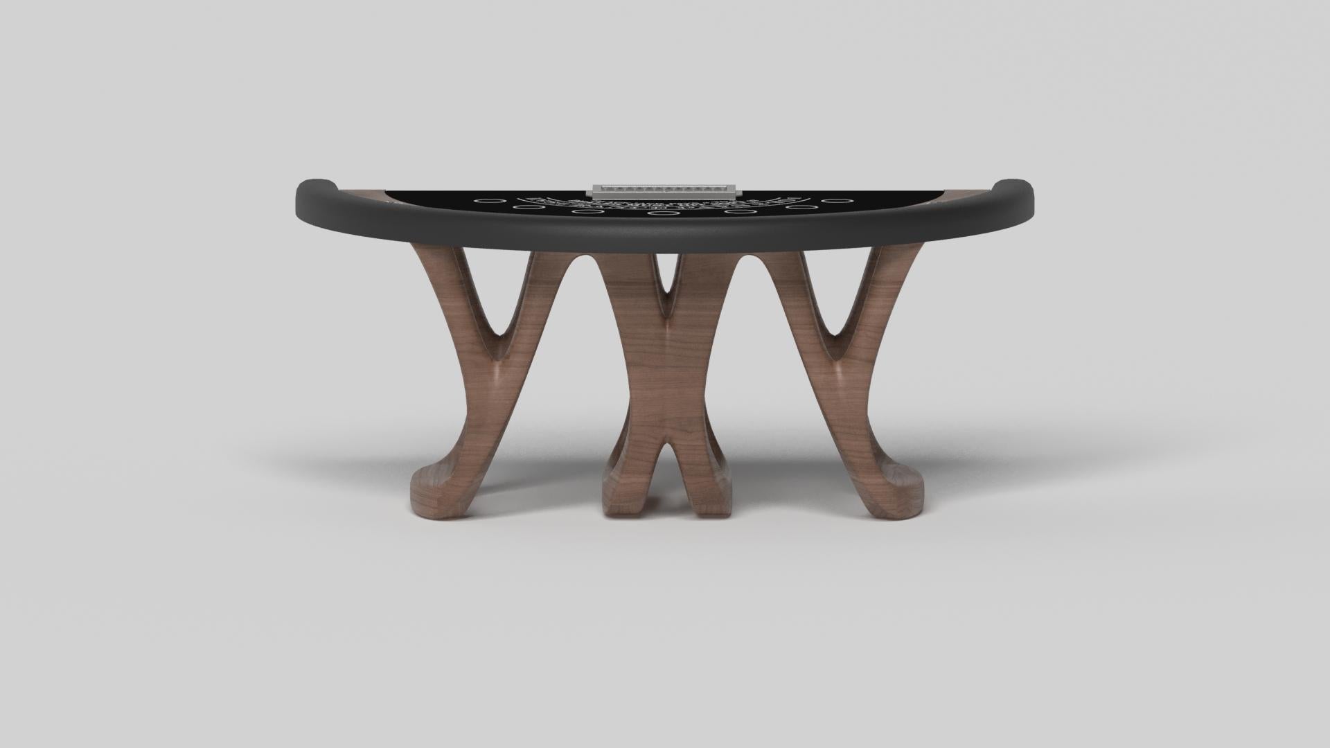 American Elevate Customs Draco Black Jack Tables /Solid Walnut Wood in 7'4