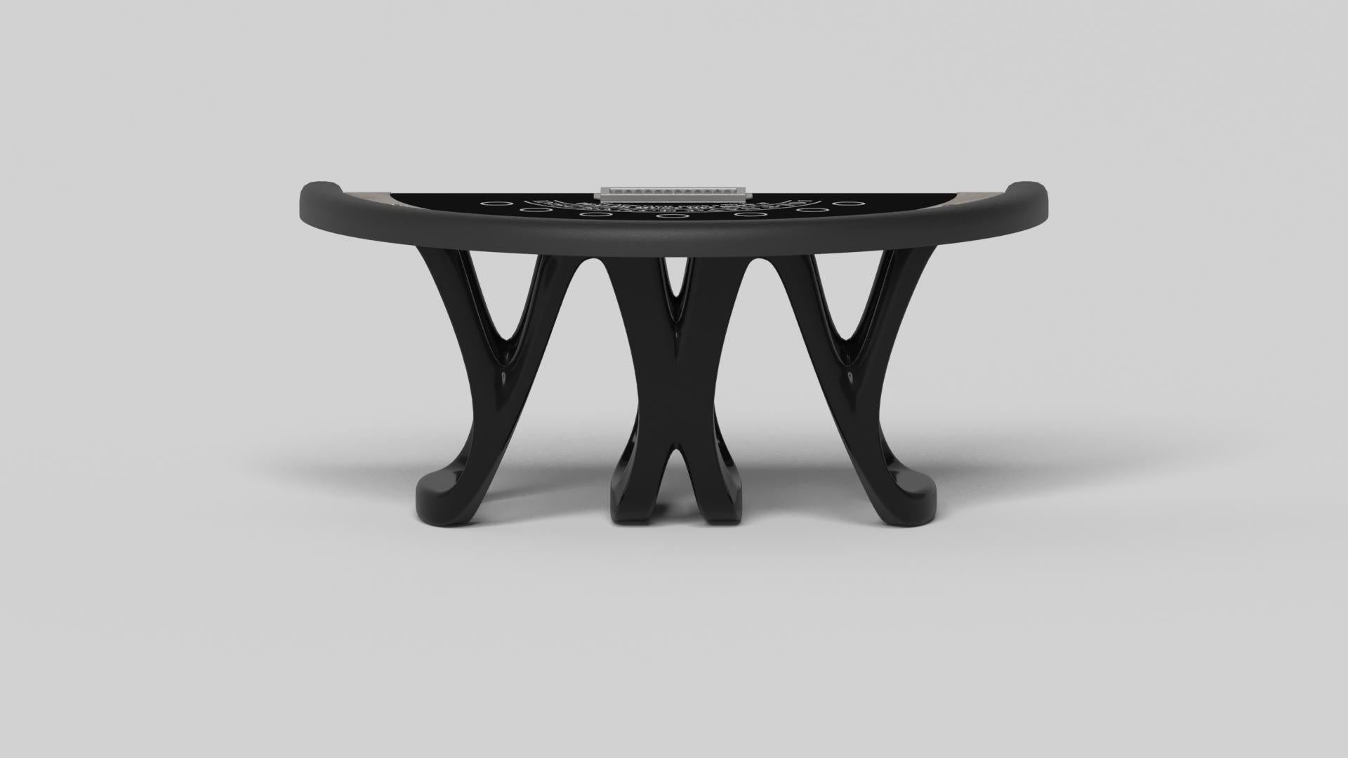 Modern Elevate Customs Draco Black Jack Tables / Solid White Oak Wood in 7'4