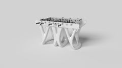 Elevate Customs Draco Foosball Table/Solid Pantone White Color in 5'-Made in USA