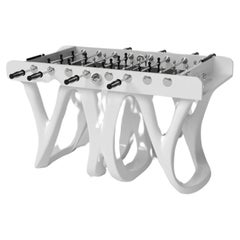 Elevate Customs Draco Foosball Table/Solid Pantone White Color in 5'-Made in USA