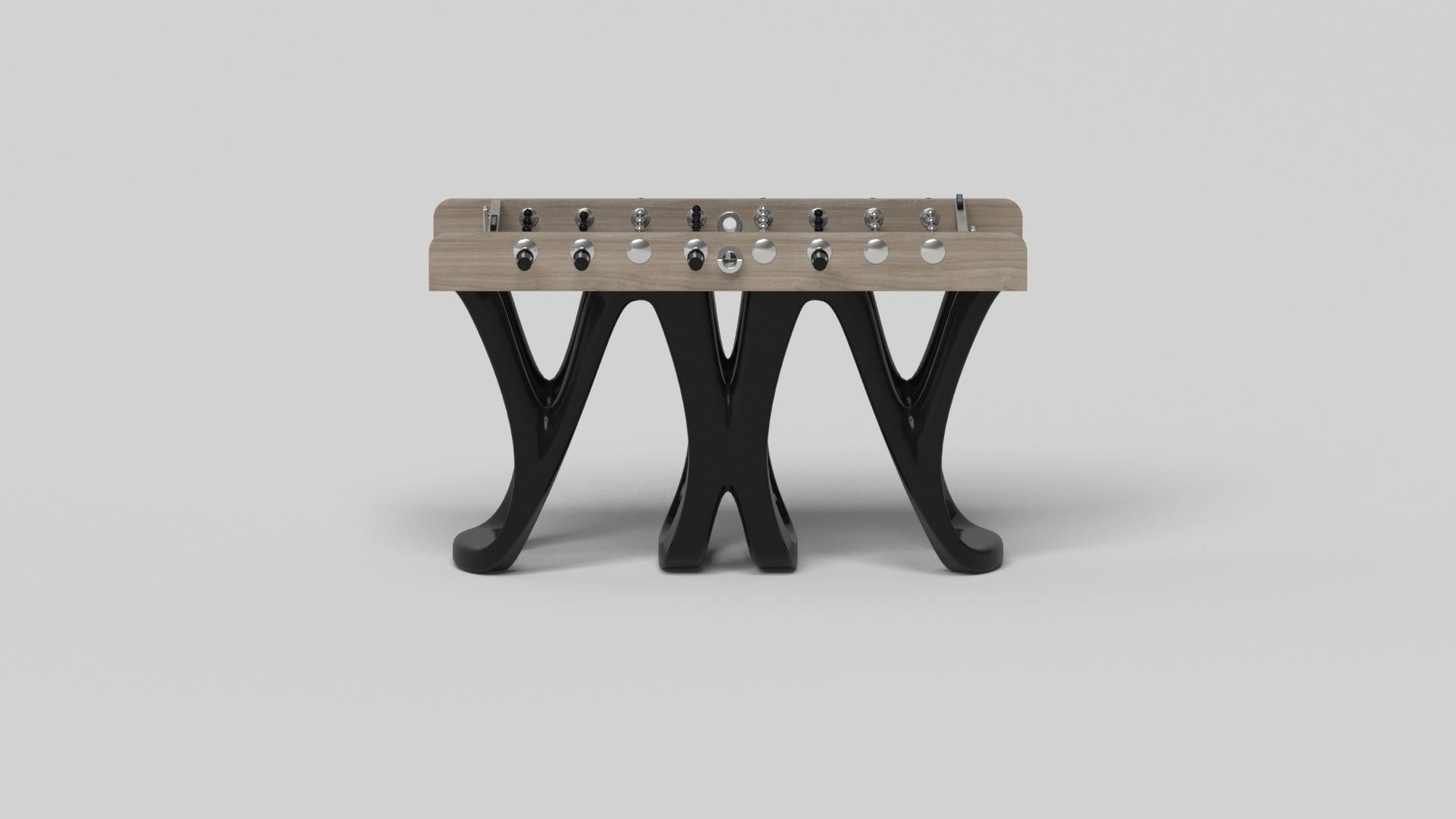 Hand-Crafted Elevate Customs Draco Foosball Tables / Solid White Oak Wood in 5' - Made in USA For Sale