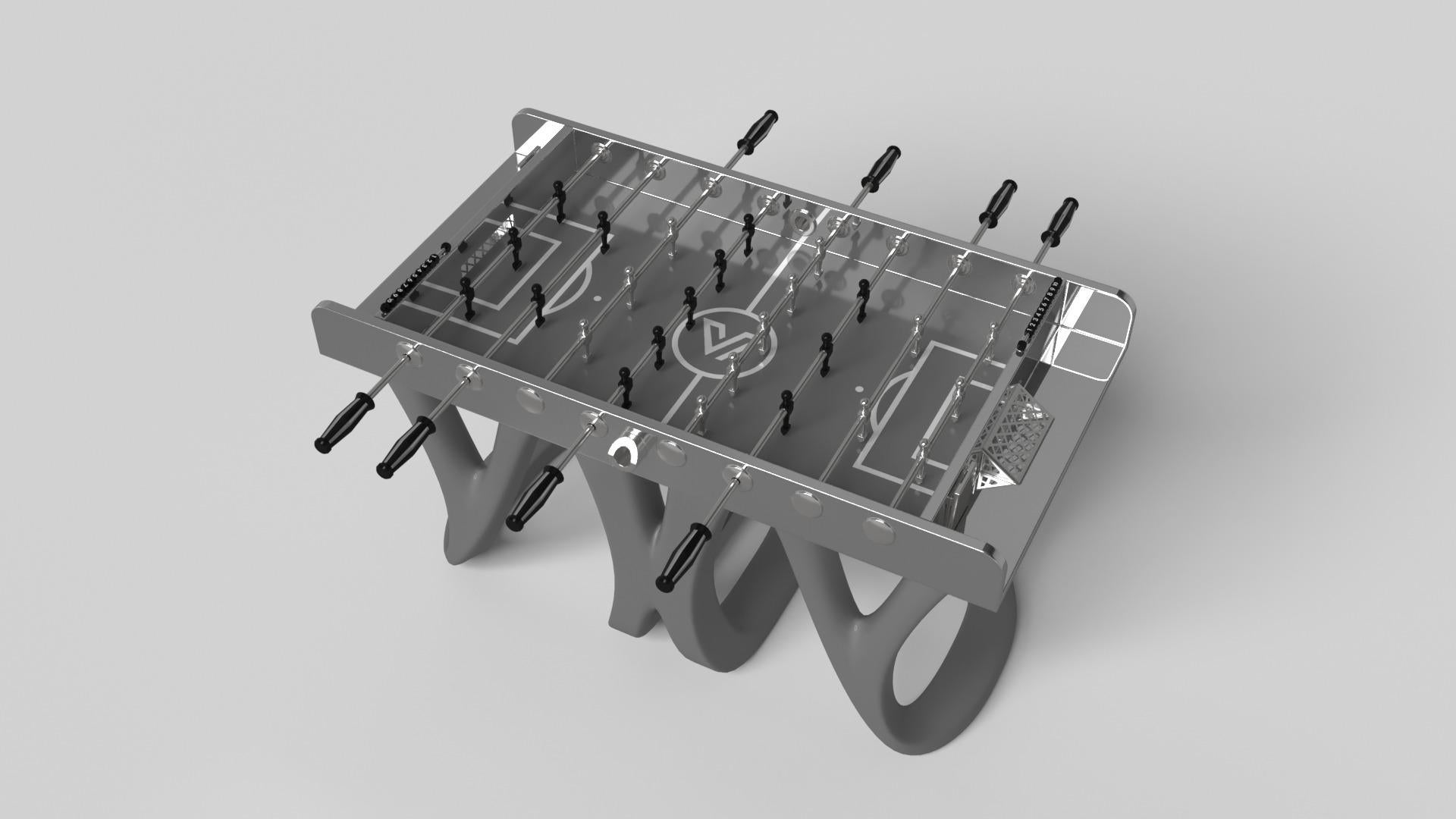 Américain Elevate Customs Draco Foosball Tables / Métal en acier inoxydable en 5' -Made in USA en vente