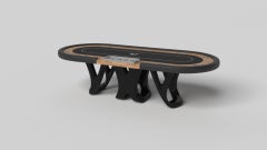 Elevate Customs Draco Mesas de Póquer / Madera maciza de arce rizado en 8'8" -Fabricado en EE.UU.
