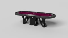 Tables de poker Draco de Elevate Customs / Couleur noire Pantone solide en 8'8" - USA