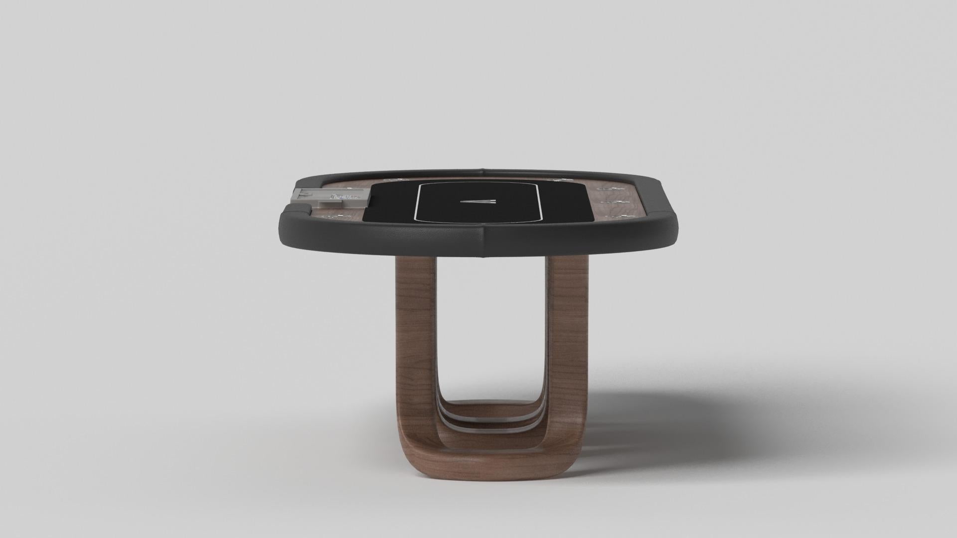 Moderne Elevate Customs Draco Poker Tables / Solid Walnut Wood in 8'8