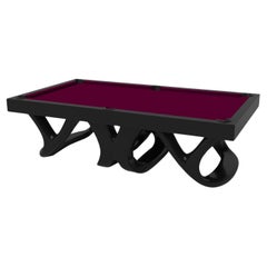 Elevate Customs Draco Pool Table / Solid Pantone Black Color in 9' - Made in USA