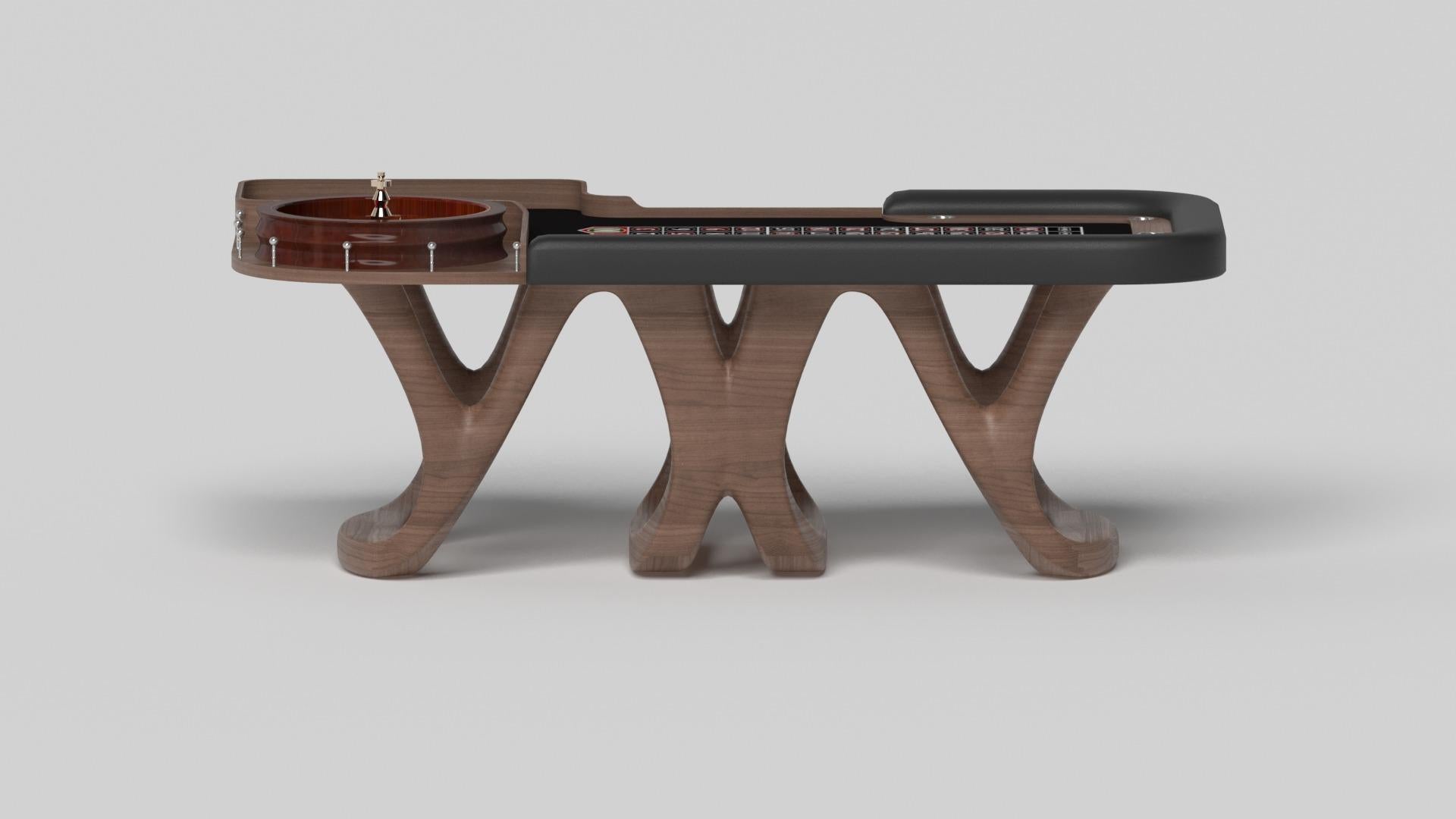 Modern Elevate Customs Draco Roulette Tables / Solid Walnut Wood in 8'2