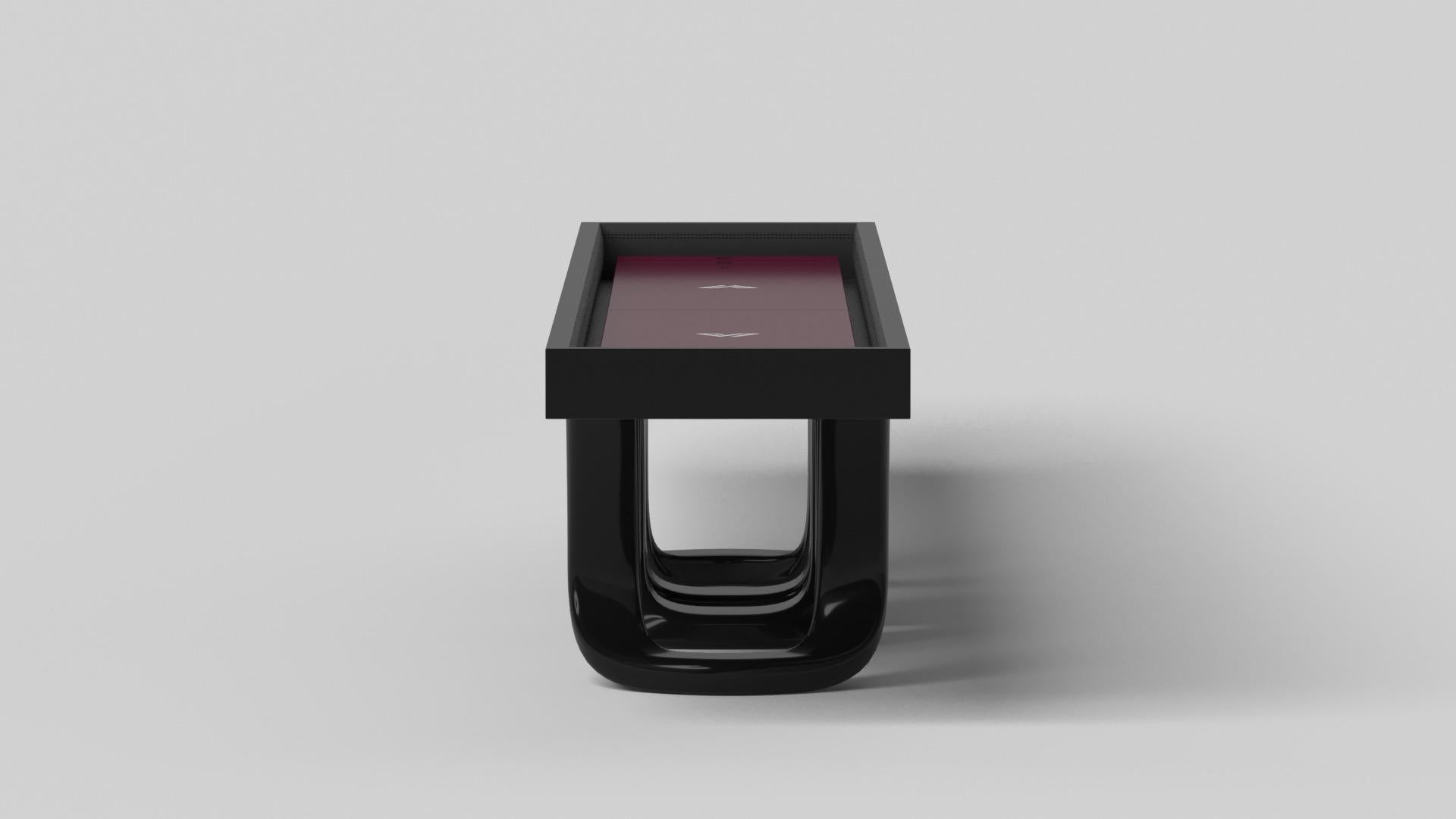 Moderne Tables de Shuffleboard Draco de Elevate Customs /Couleur Pantone Black en 22' -USA en vente