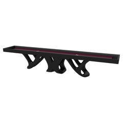 Elevate Customs Draco Shuffleboard-Tische / Massiv Pantone Schwarze Farbe in 9' -USA