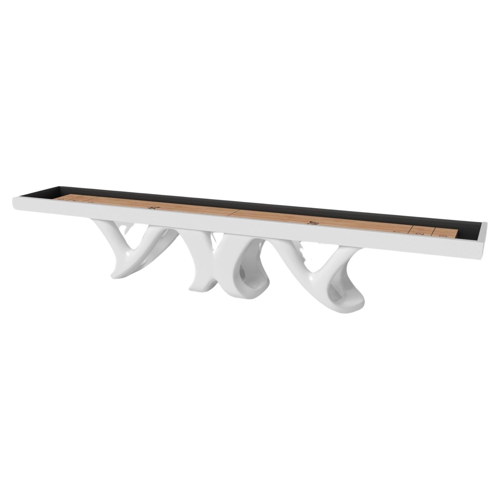 Elevate Customs Draco Shuffleboard Tables / Solid Pantone White Color in 9' -USA