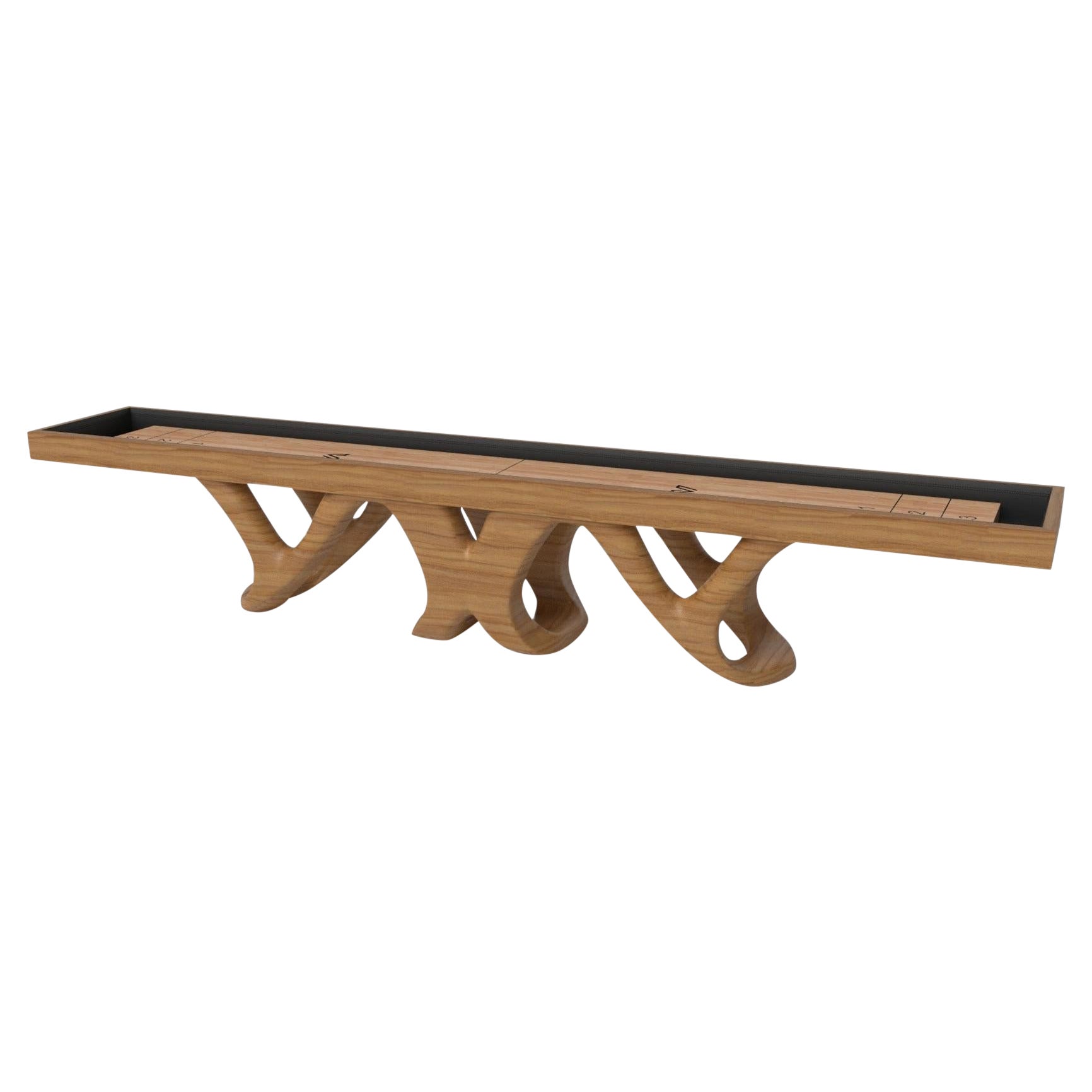 Tavoli da Shuffleboard Draco di Elevate Customs / in legno massiccio di teak da 12' - USA