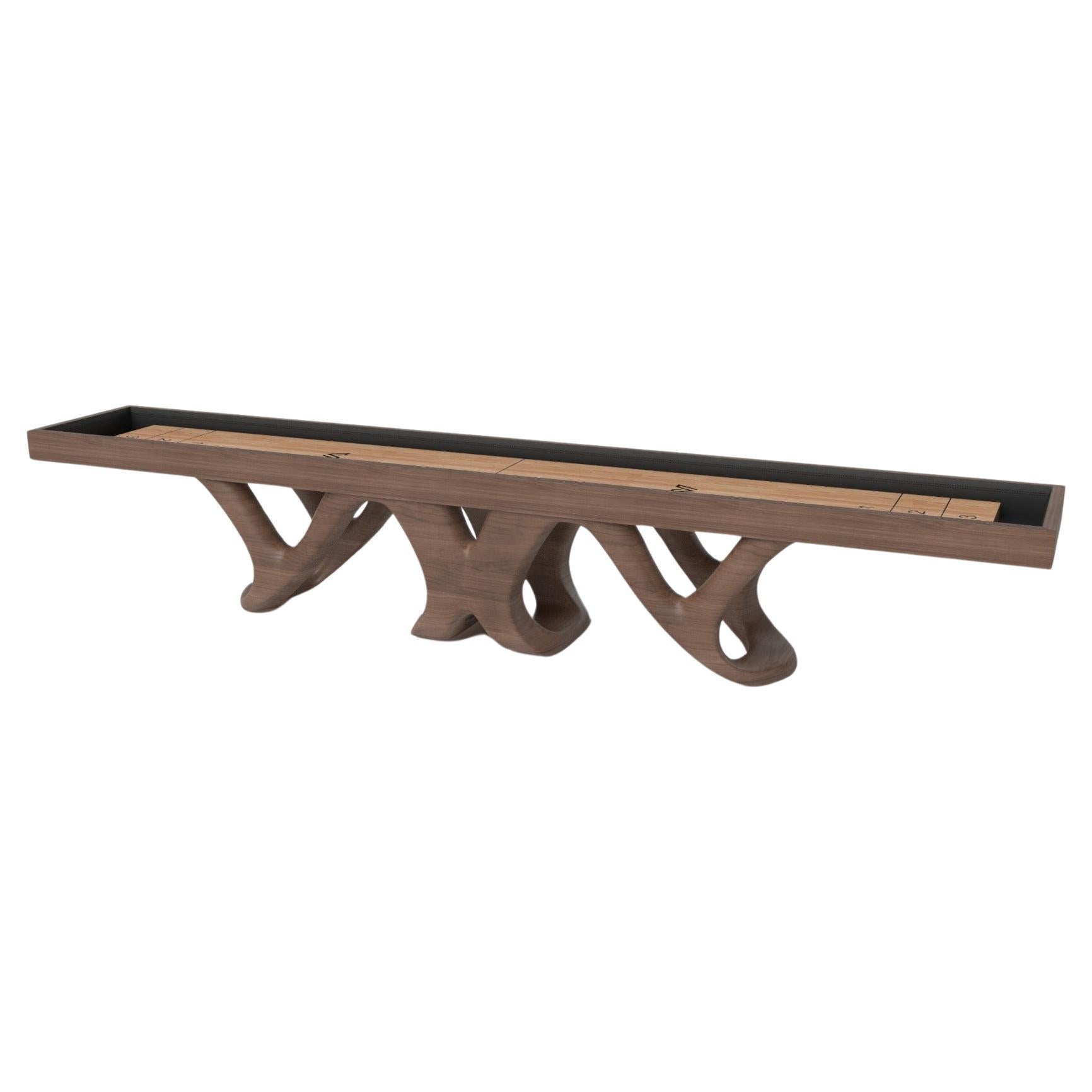 Elevate Customs Draco Shuffleboard Tables / Solid Walnut Wood in 9' - USA For Sale