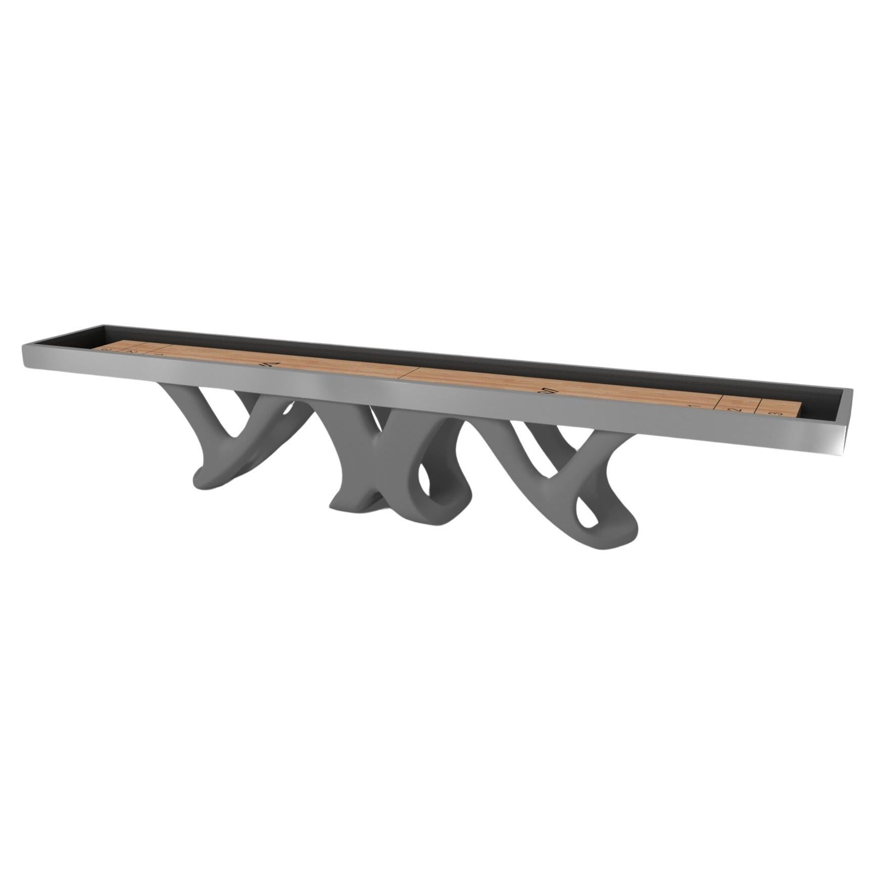 Elevate Customs Draco Shuffleboard Tables/Stainless Steel Sheet Metal in 9' -USA For Sale