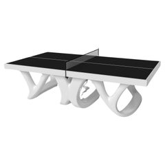 Elevate Customs Draco Tennis Table /Solid Pantone White Color in 9' -Made in USA