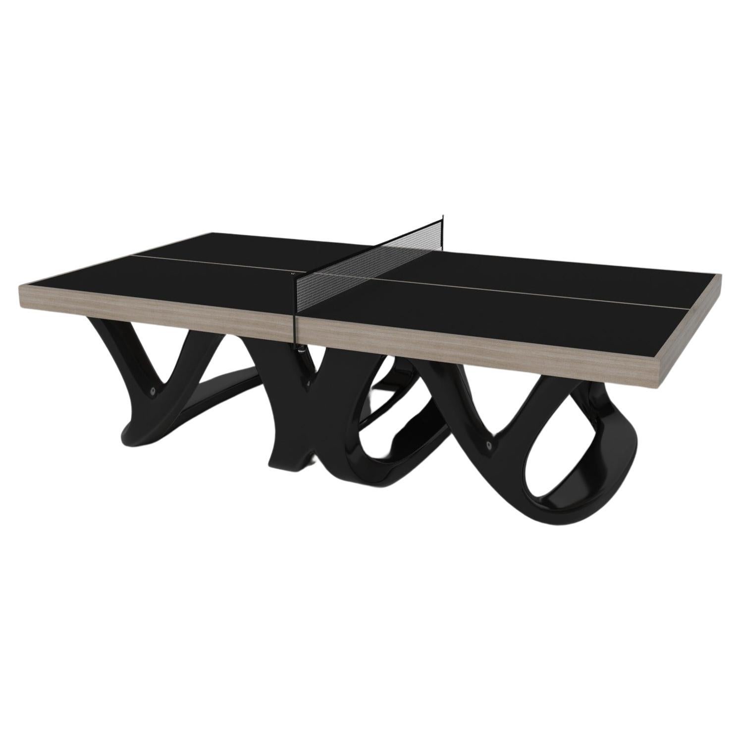 Table de tennis Draco sur mesure / Bois de chêne blanc massif de 9' - Fabriqué aux États-Unis