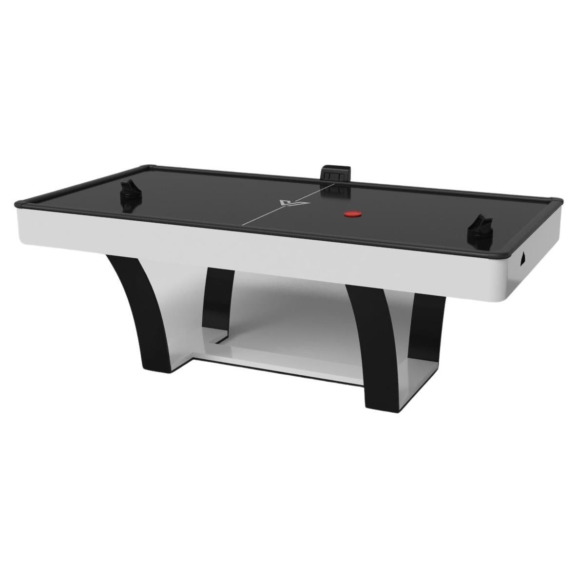 Elevate Customs Elite Air Hockey Tables / Solid Pantone White in 7' -Made in USA For Sale