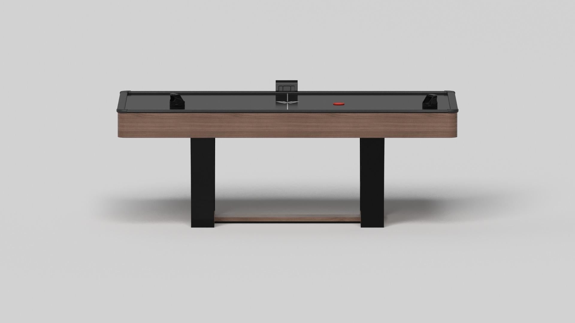 American Elevate Customs Elite Air Hockey Tables / Solid Walnut Wood in 7' - Made in USA For Sale