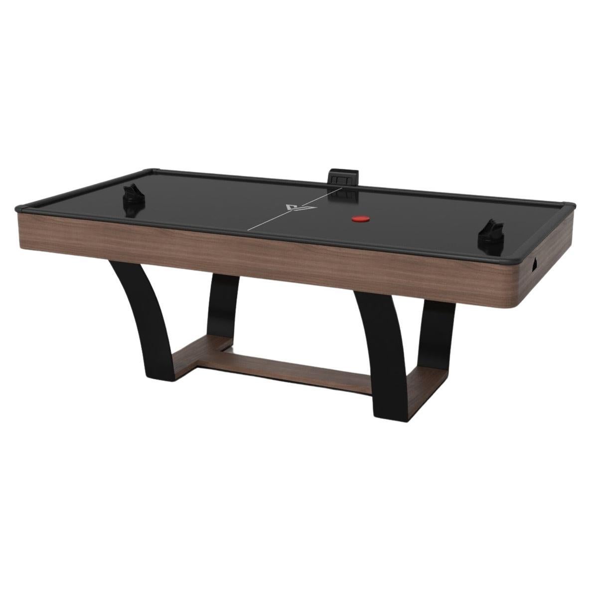 Elevate Customs Elite Air Hockey Tables / Solid Walnut Wood in 7' - Made in USA For Sale