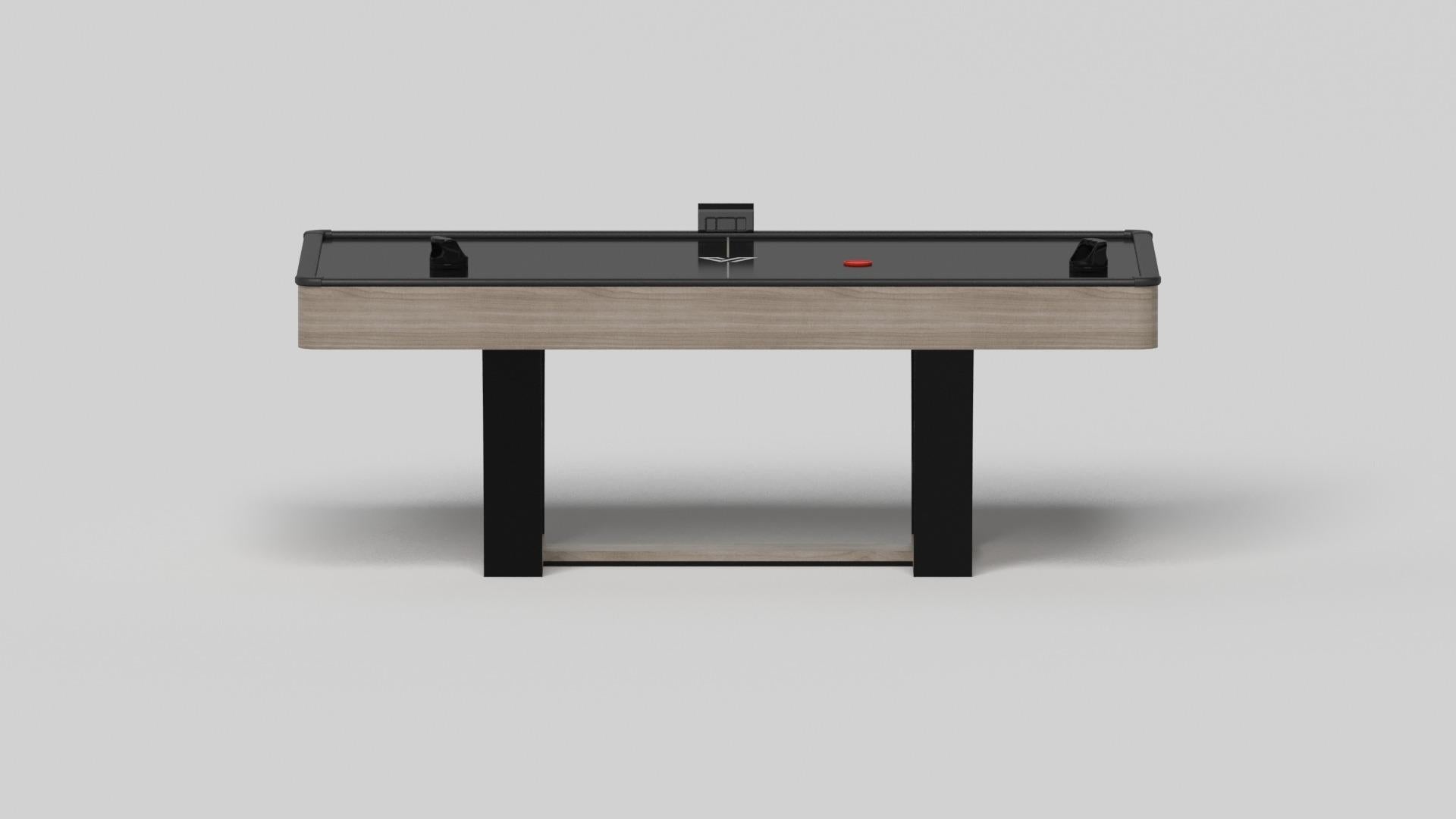 Modern Elevate Customs Elite Air Hockey Tables /Solid White Oak Wood in 7' -Made in USA For Sale