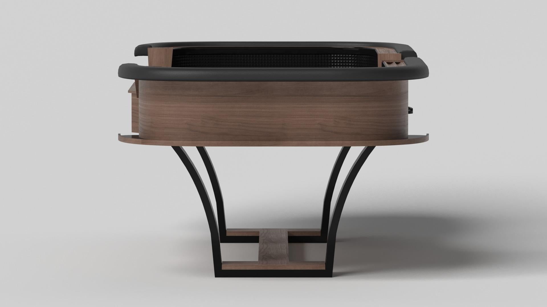 Moderne Elevate Customs Elite Craps Tables / Solid Walnut Wood in 9'9