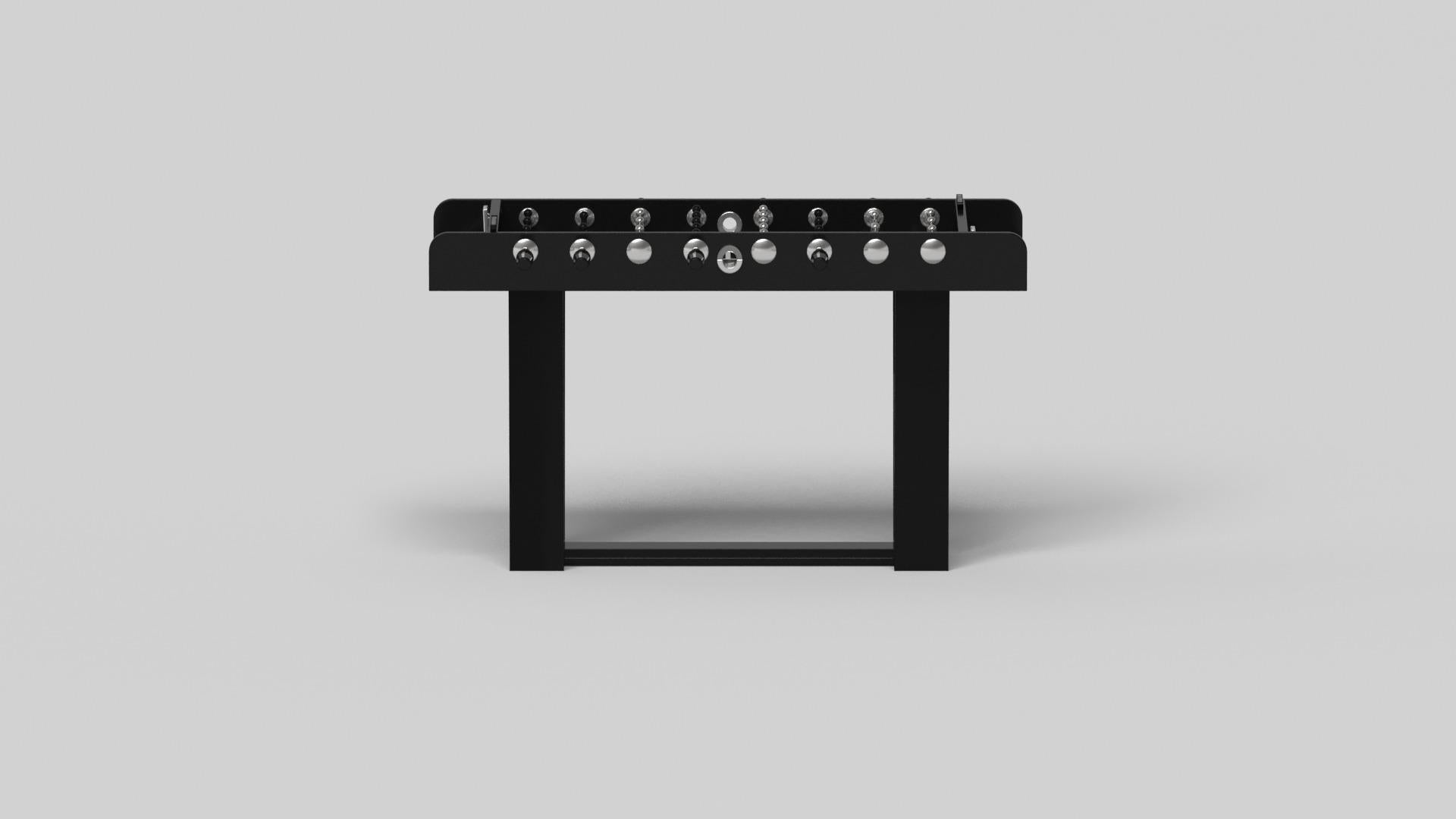 American Elevate Customs Elite Foosball Table/Solid Pantone Black Color in 5'-Made in USA For Sale