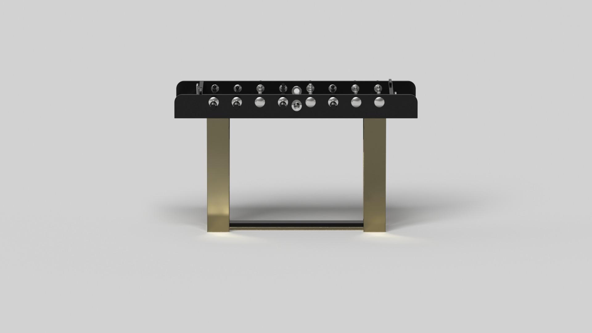 American Elevate Customs Elite Foosball Tables / Solid Brass Metal in 5' - Made in USA For Sale