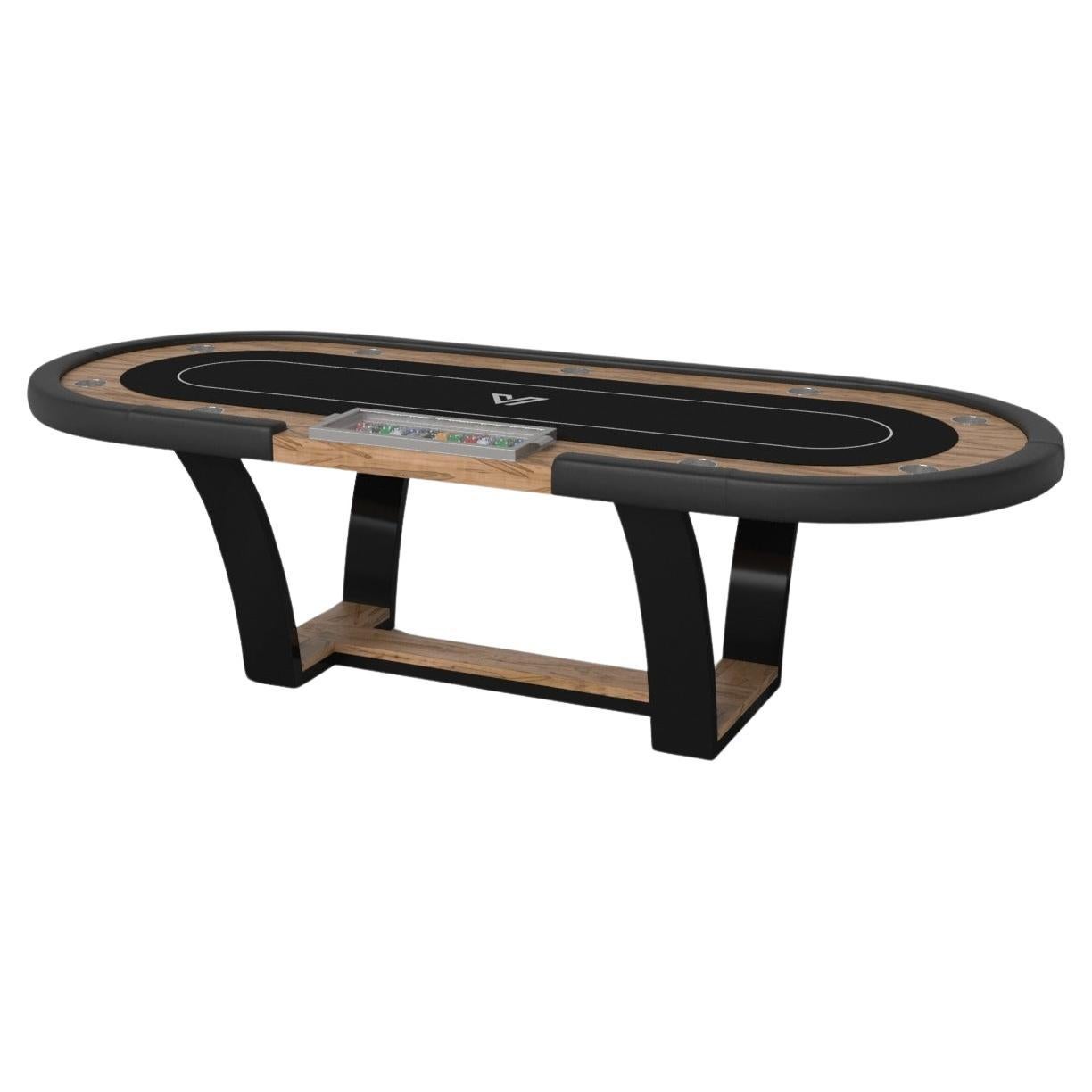 Elevate Customs Elite Poker Tables / Solid Curly Maple Wood in 8'8" -Made in USA