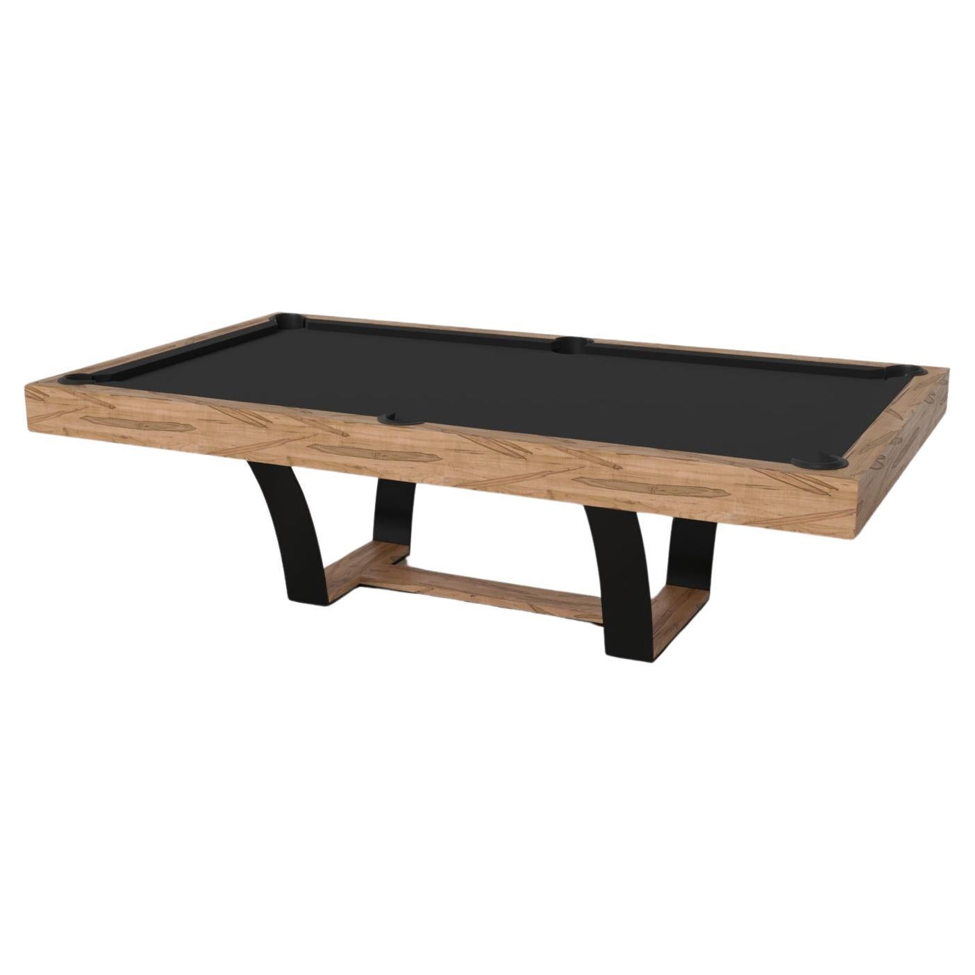 Elevate Customs Elite Pool Table / Solid Curly Maple Wood in 8.5' - Made in USA For Sale
