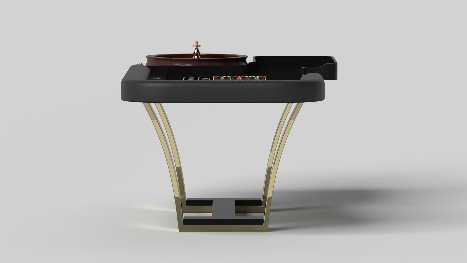 Modern Elevate Customs Elite Roulette Tables / Solid Brass Sheet Metal in 8'2