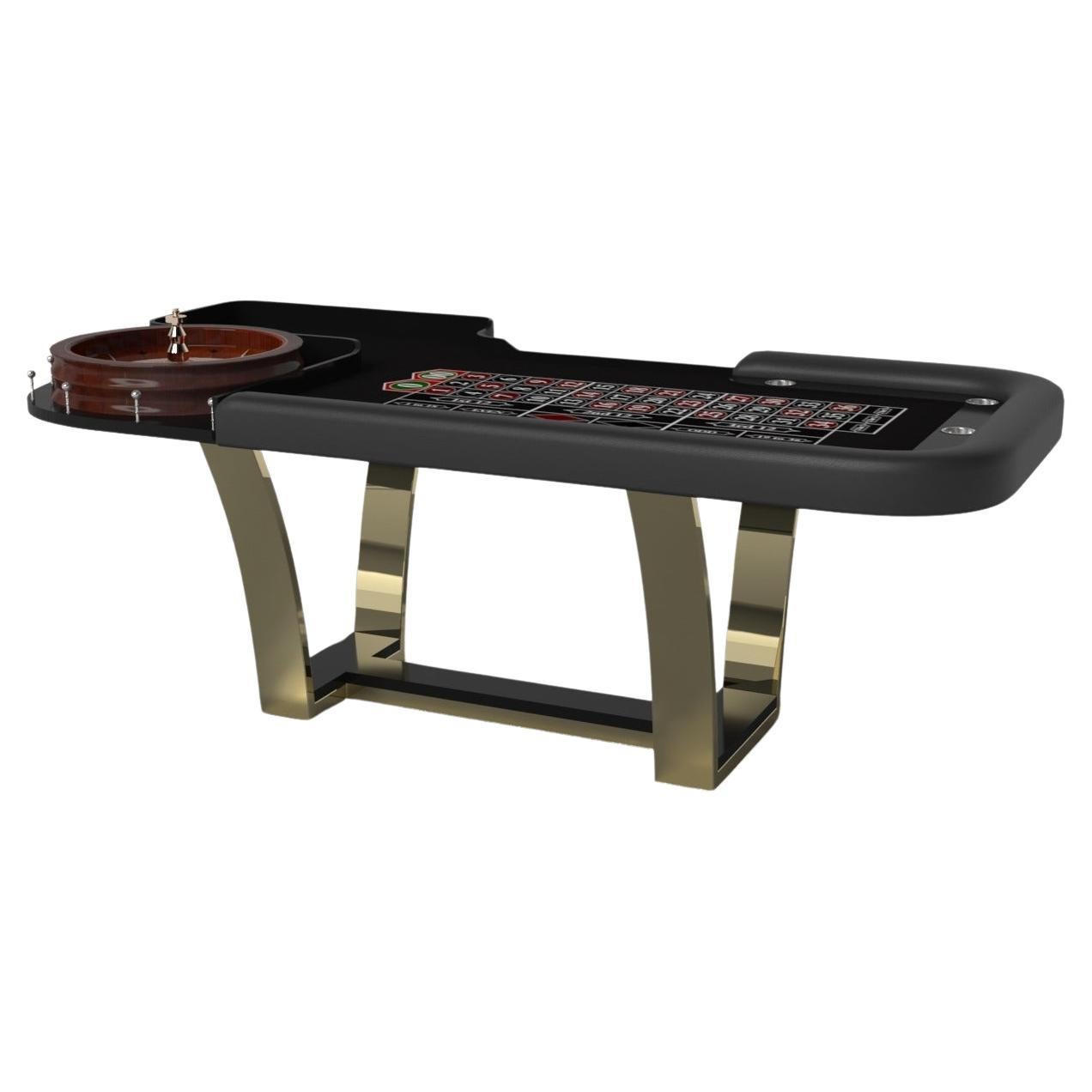 Elevate Customs Elite Roulette Tables / Solid Brass Sheet Metal in 8'2" - USA For Sale